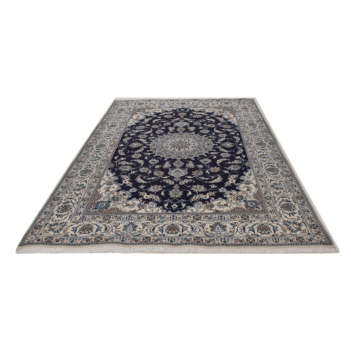 Perserteppich - Nain - 300 x 195 cm - dunkelblau