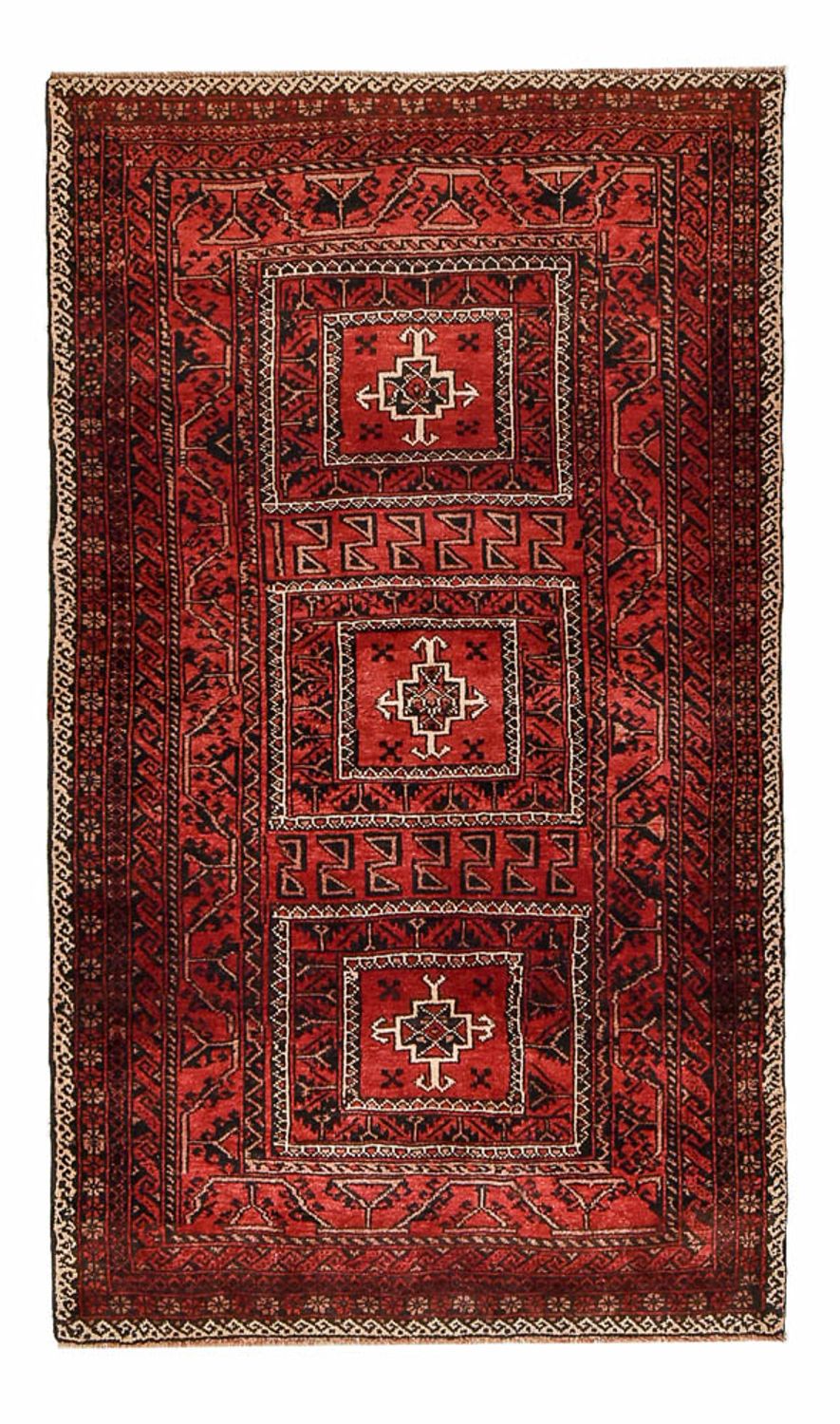 Belutsch Teppich sonderform - 198 x 114 cm - rot