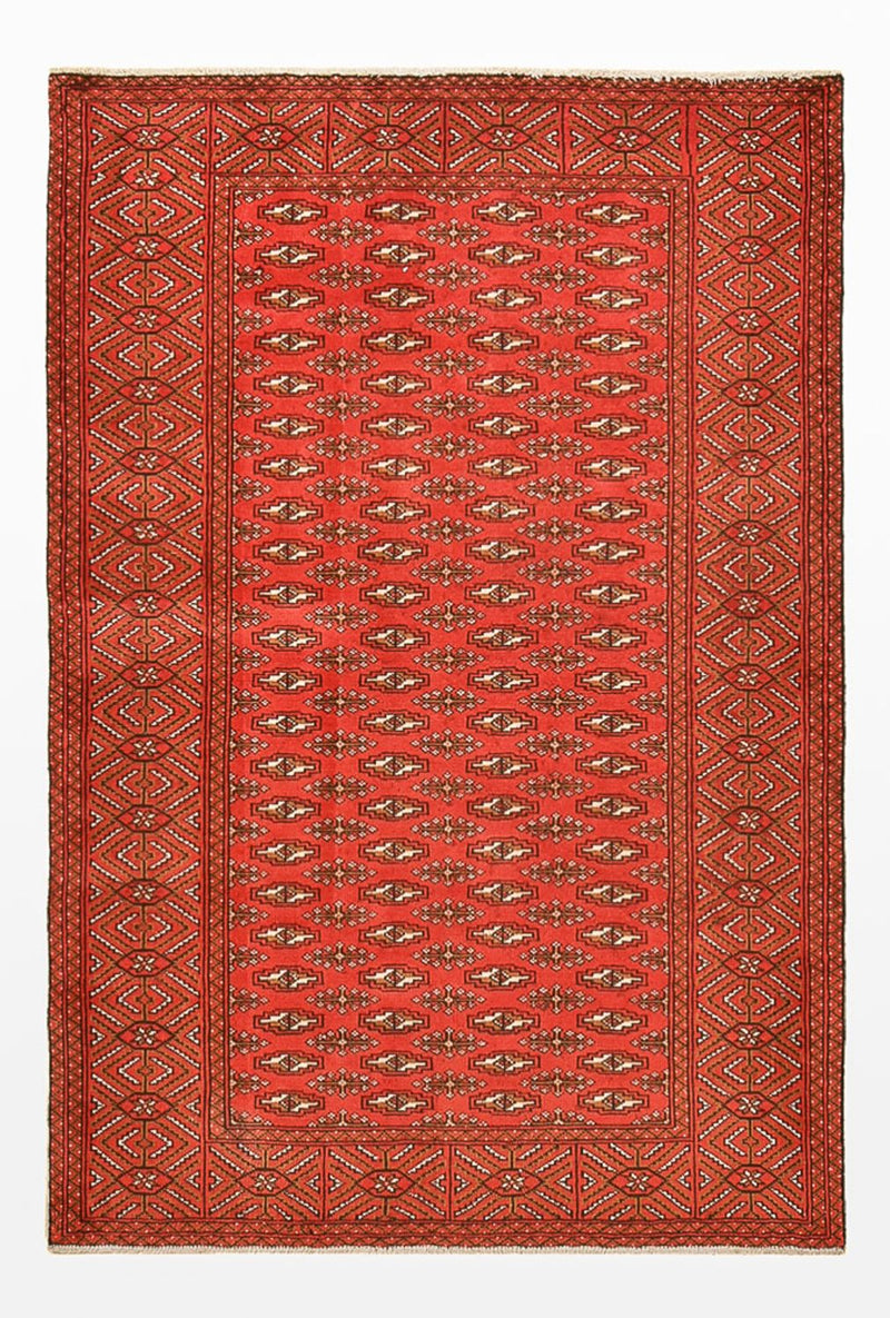 Turkaman Teppich - 186 x 125 cm - rot