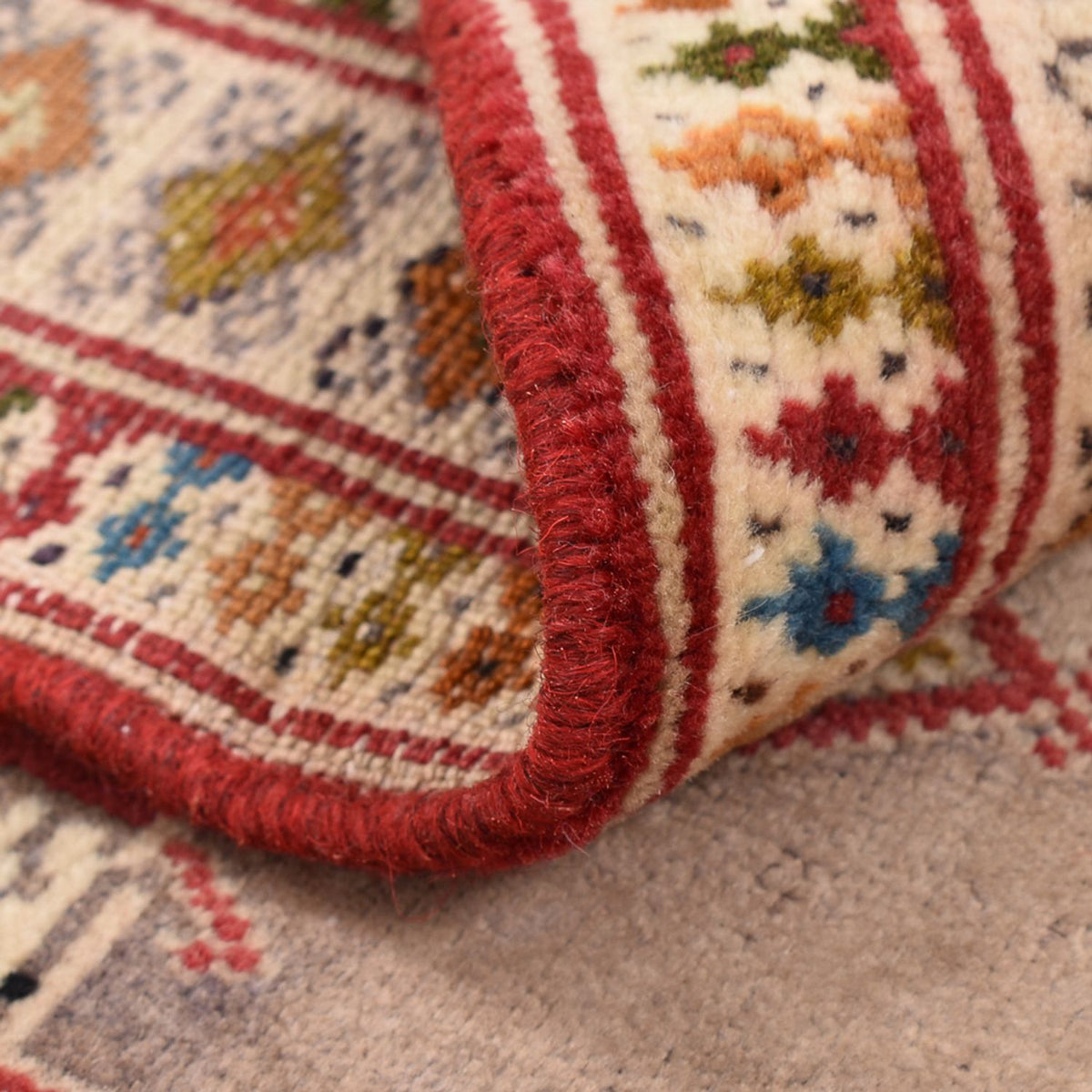 Turkaman Teppich - 79 x 64 cm - rosa