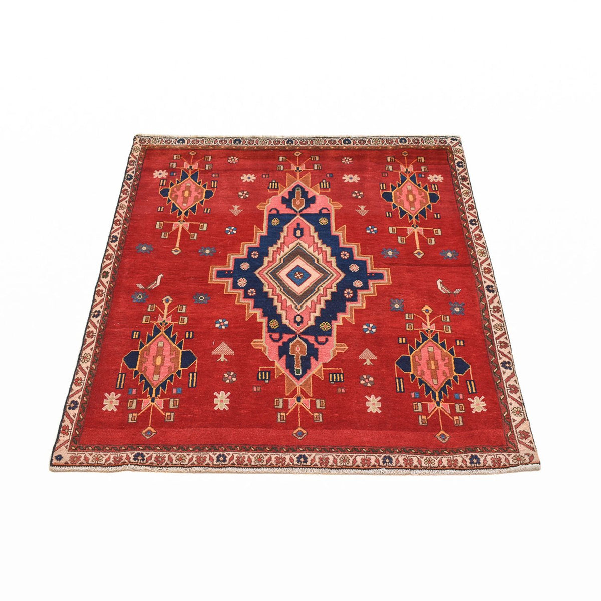 Läufer Perser - Nomadic - 129 x 107 cm - rot
