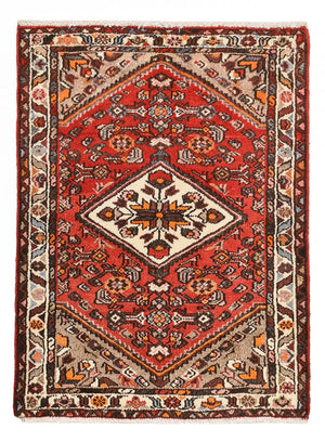 Perserteppich - Nomadic - 93 x 68 cm - rot
