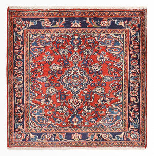 Perserteppich - Nomadic quadratisch  - 67 x 67 cm - rot
