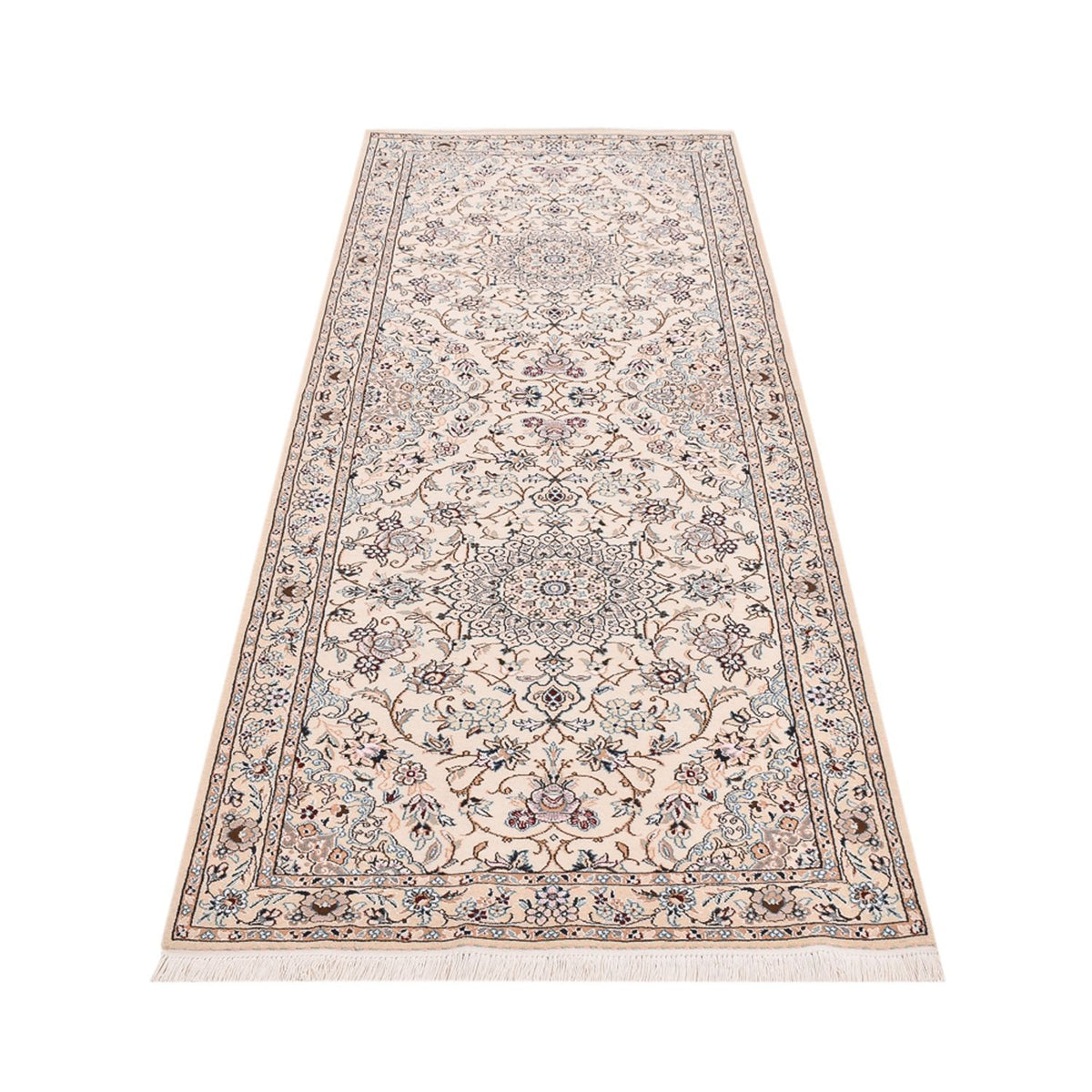 Läufer Perser - Nain - Royal - 241 x 92 cm - creme