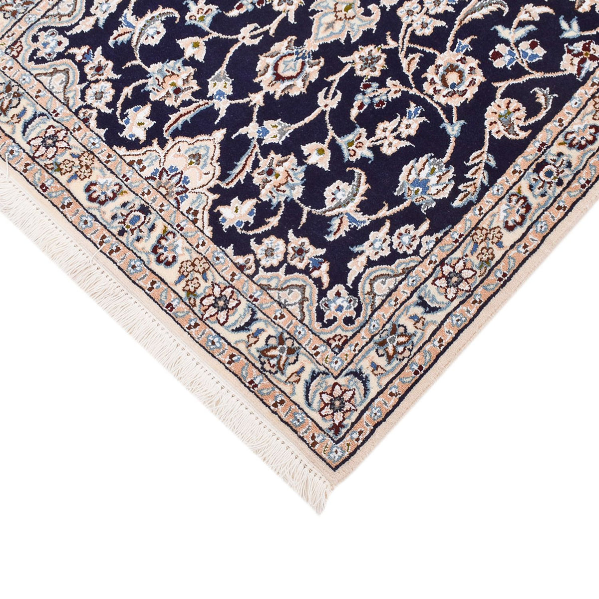Läufer Perser - Nain - Royal - 315 x 69 cm - dunkelblau