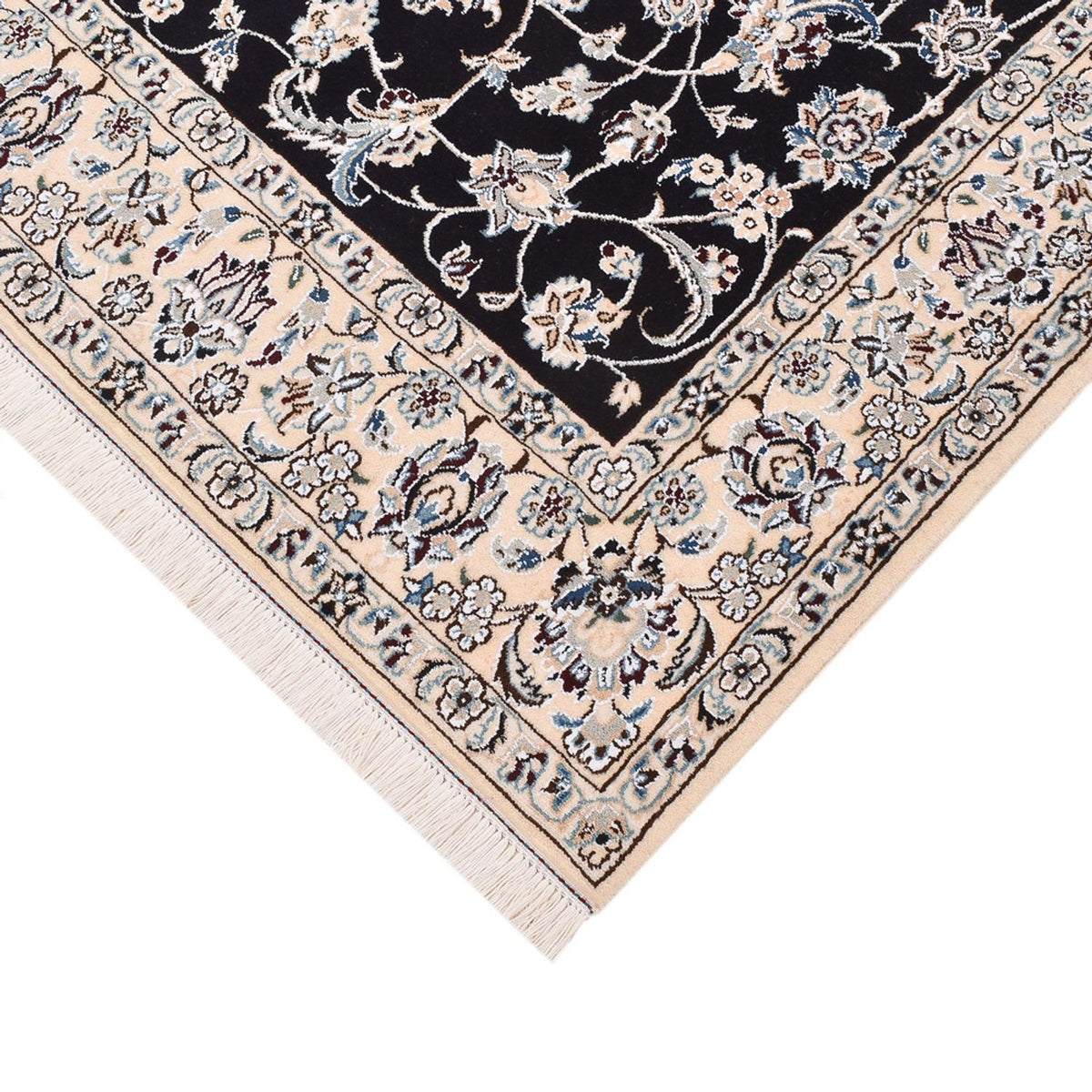 Perserteppich - Nain - Royal - 194 x 147 cm - dunkelblau