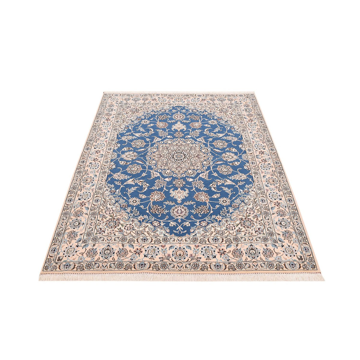 Perserteppich - Nain - Royal - 202 x 151 cm - blau