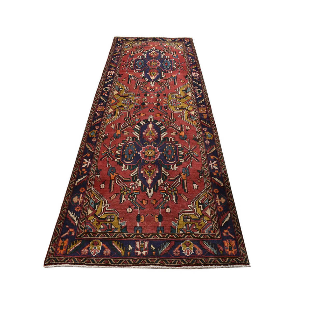 Läufer Perser - Täbriz - 338 x 112 cm - rot