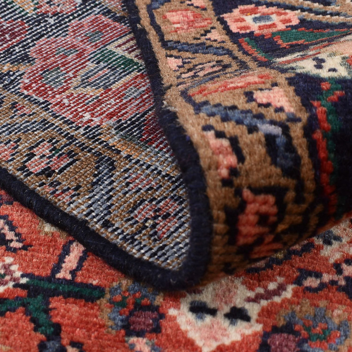 Perserteppich - Nomadic - 156 x 105 cm - dunkelrot