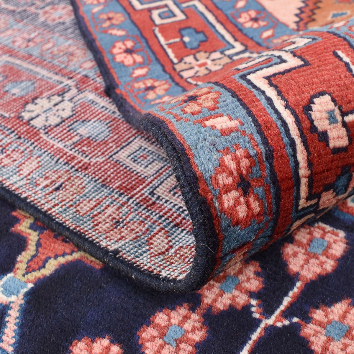 Perserteppich - Nomadic - 208 x 137 cm - dunkelblau