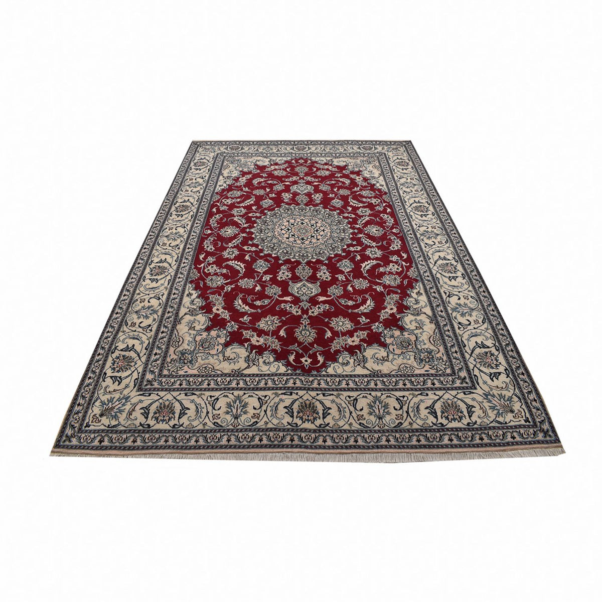 Perserteppich - Nain - 297 x 203 cm - rot