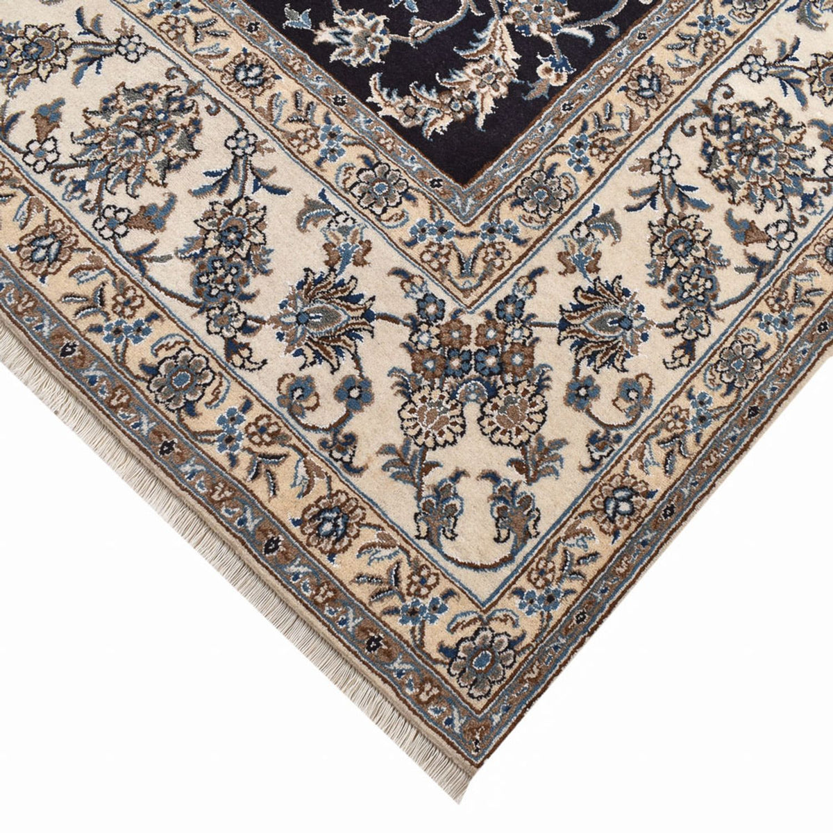 Perserteppich - Nain quadratisch - 293 x 281 cm - dunkelblau