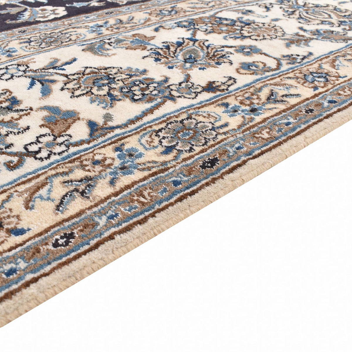 Perserteppich - Nain quadratisch - 293 x 281 cm - dunkelblau