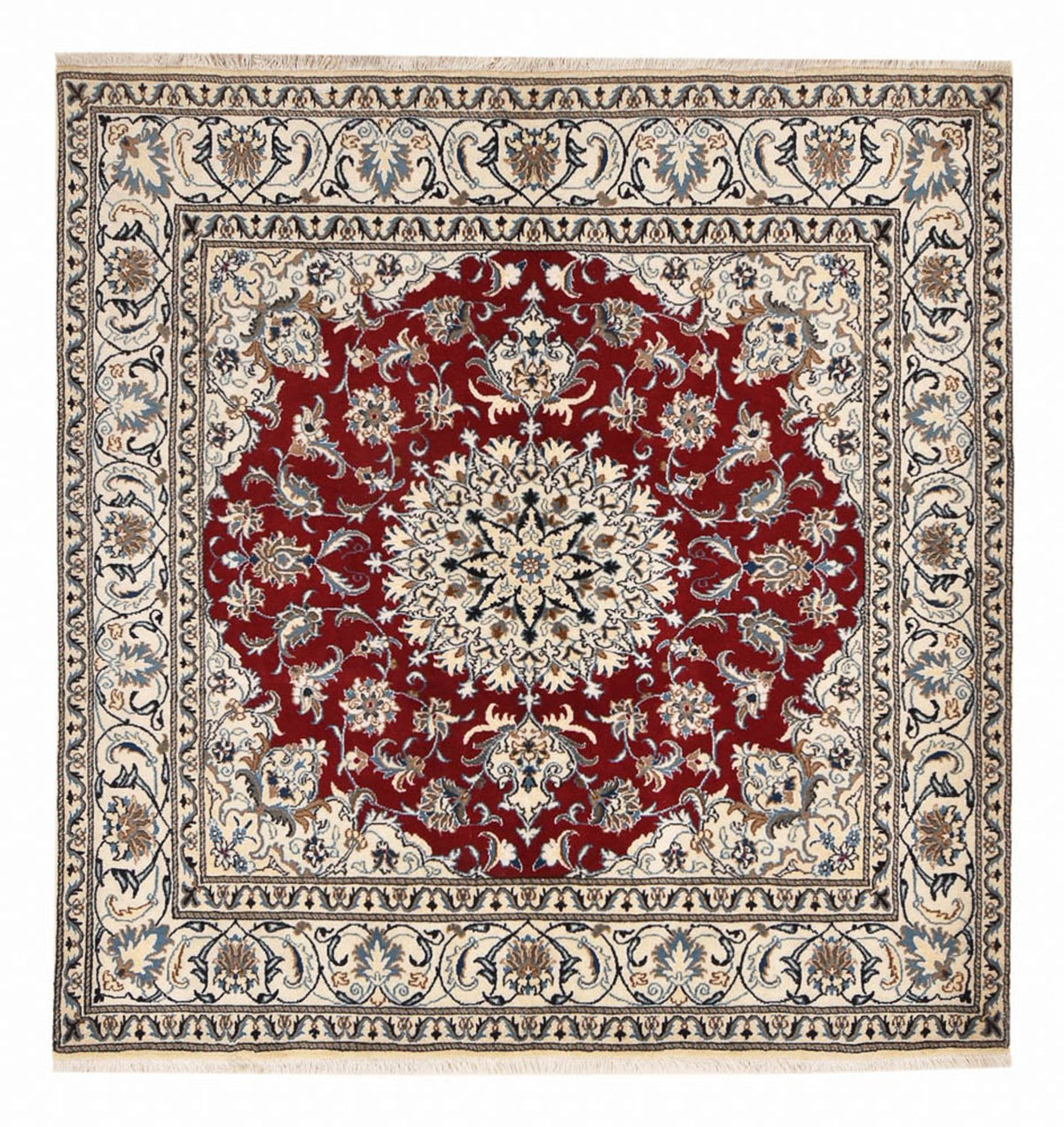 Perserteppich - Nain quadratisch - 197 x 195 cm - rot