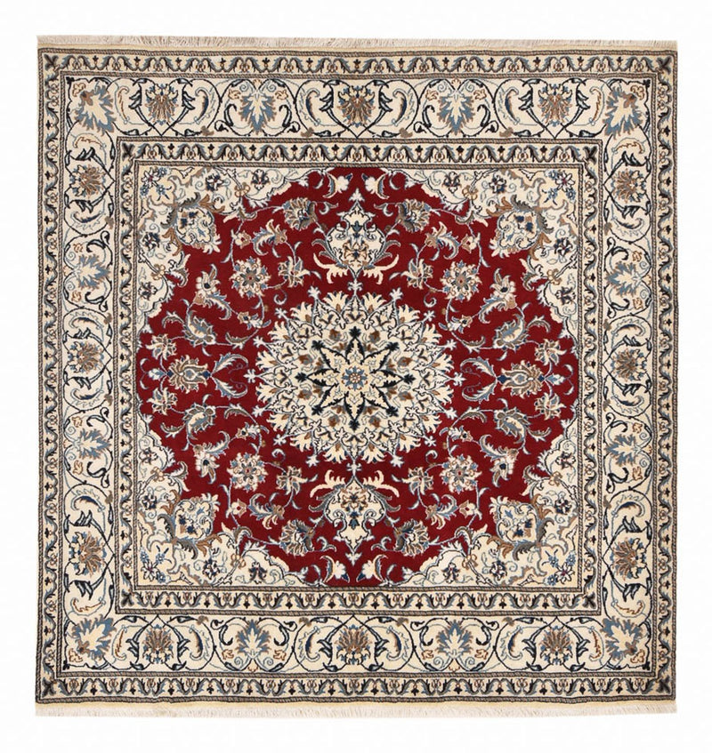 Perserteppich - Nain quadratisch  - 197 x 195 cm - rot
