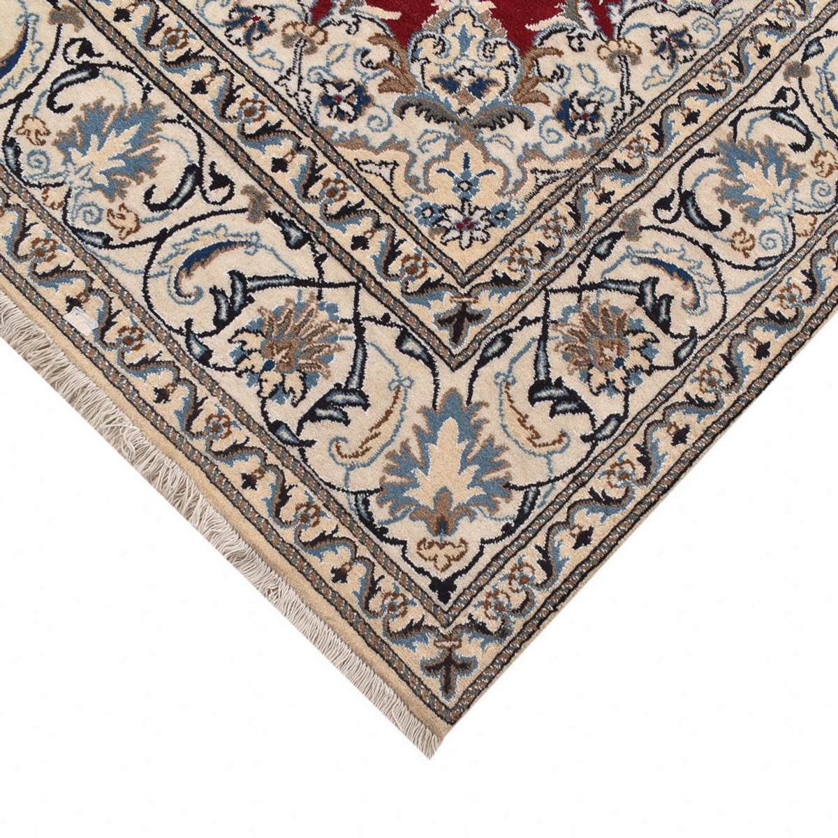 Perserteppich - Nain quadratisch - 197 x 195 cm - rot