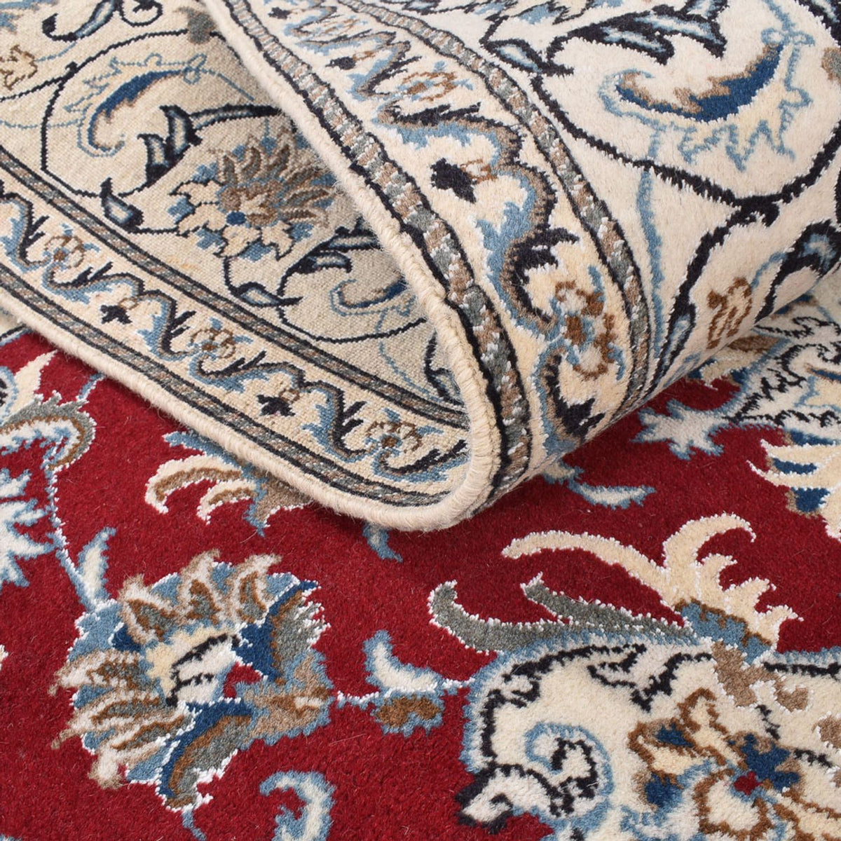 Perserteppich - Nain quadratisch - 197 x 195 cm - rot