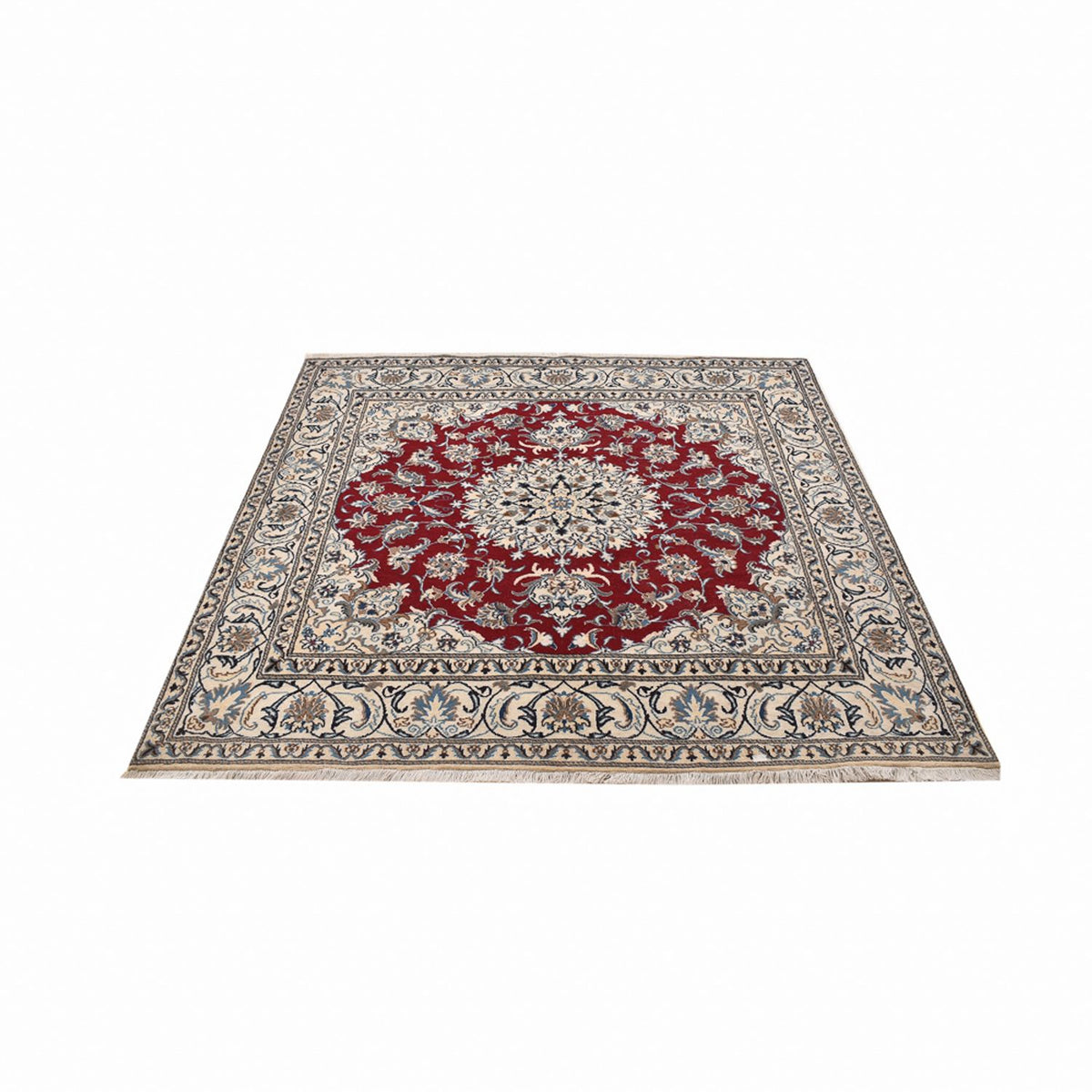 Perserteppich - Nain quadratisch - 197 x 195 cm - rot
