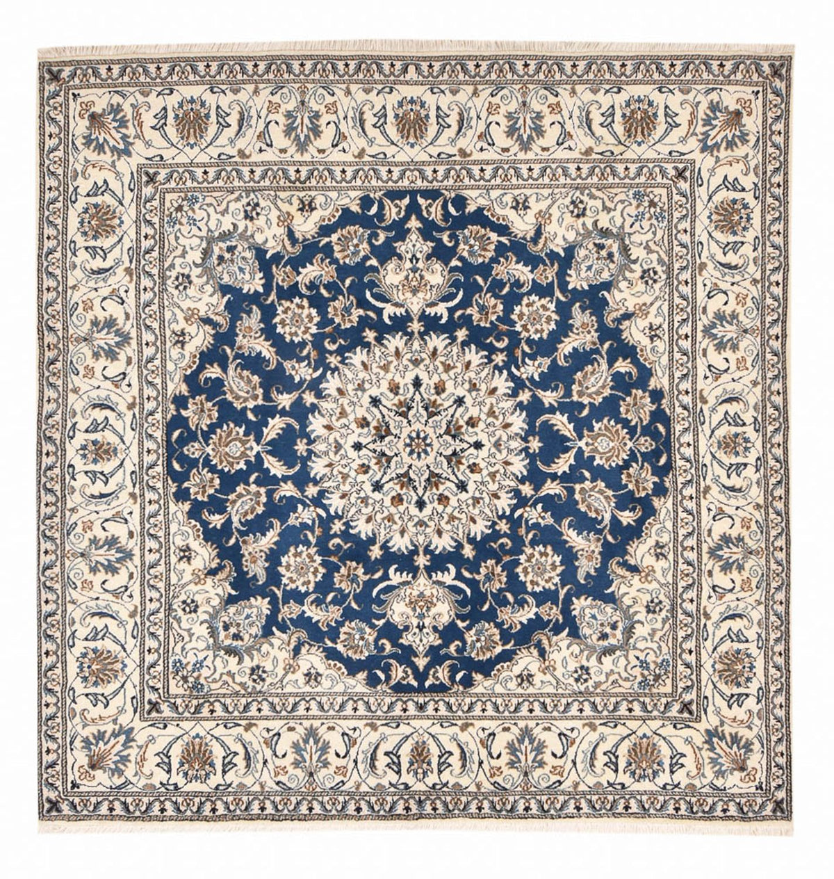 Perserteppich - Nain quadratisch - 202 x 195 cm - blau