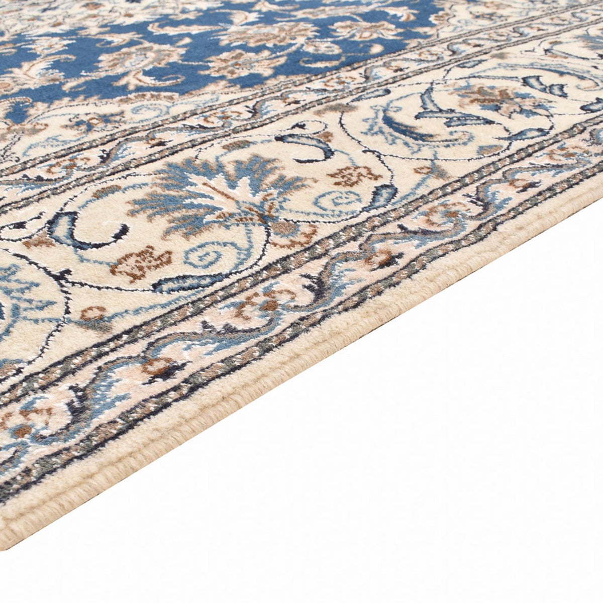 Perserteppich - Nain quadratisch - 202 x 195 cm - blau
