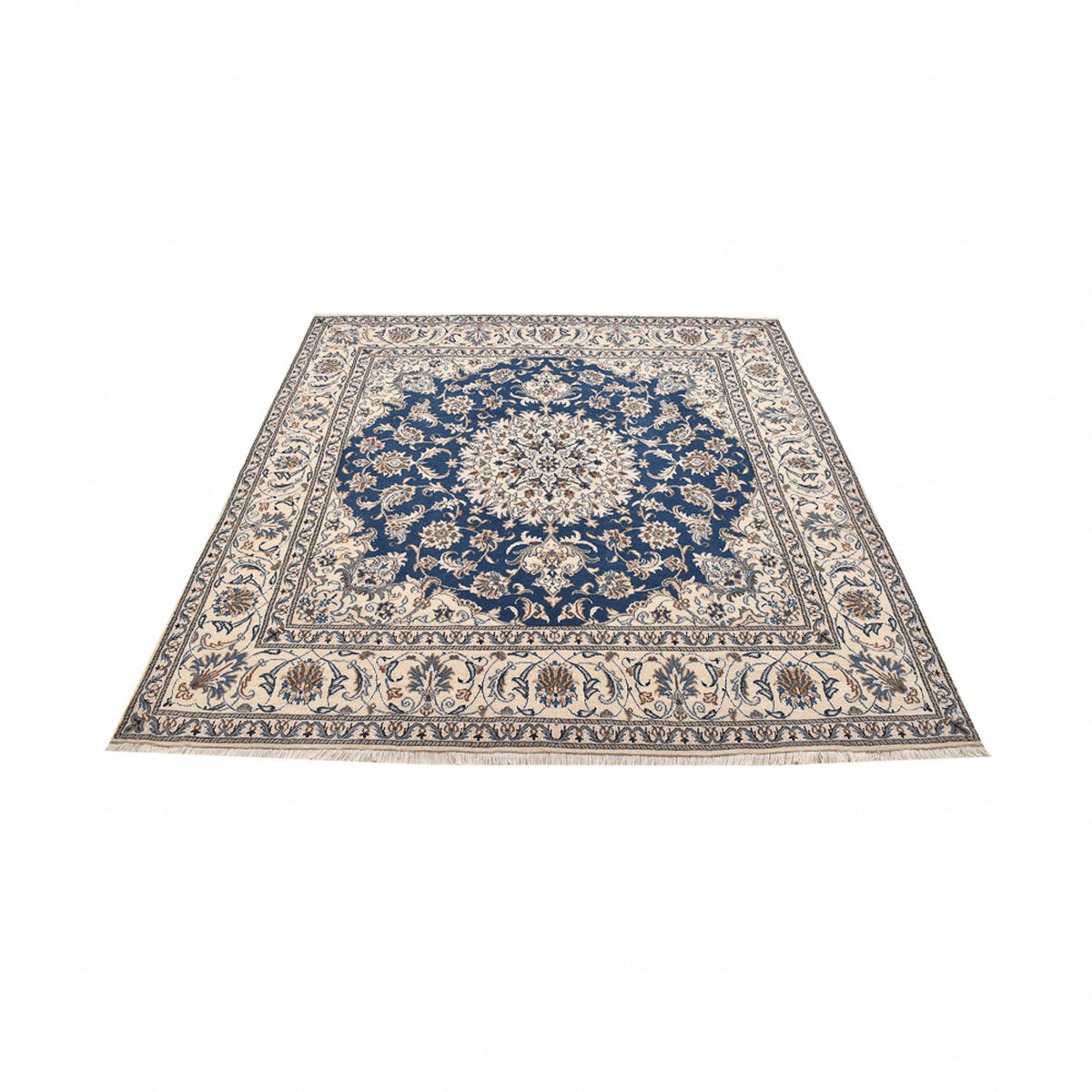 Perserteppich - Nain quadratisch - 202 x 195 cm - blau