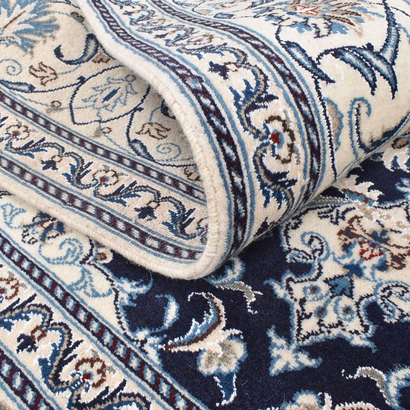 Perserteppich - Nain quadratisch  - 198 x 195 cm - dunkelblau