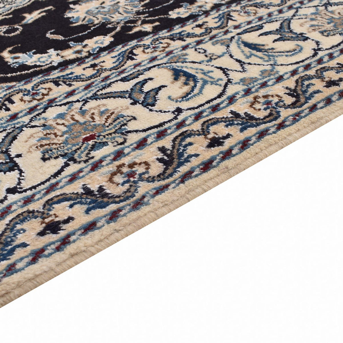 Perserteppich - Nain - 210 x 149 cm - dunkelblau