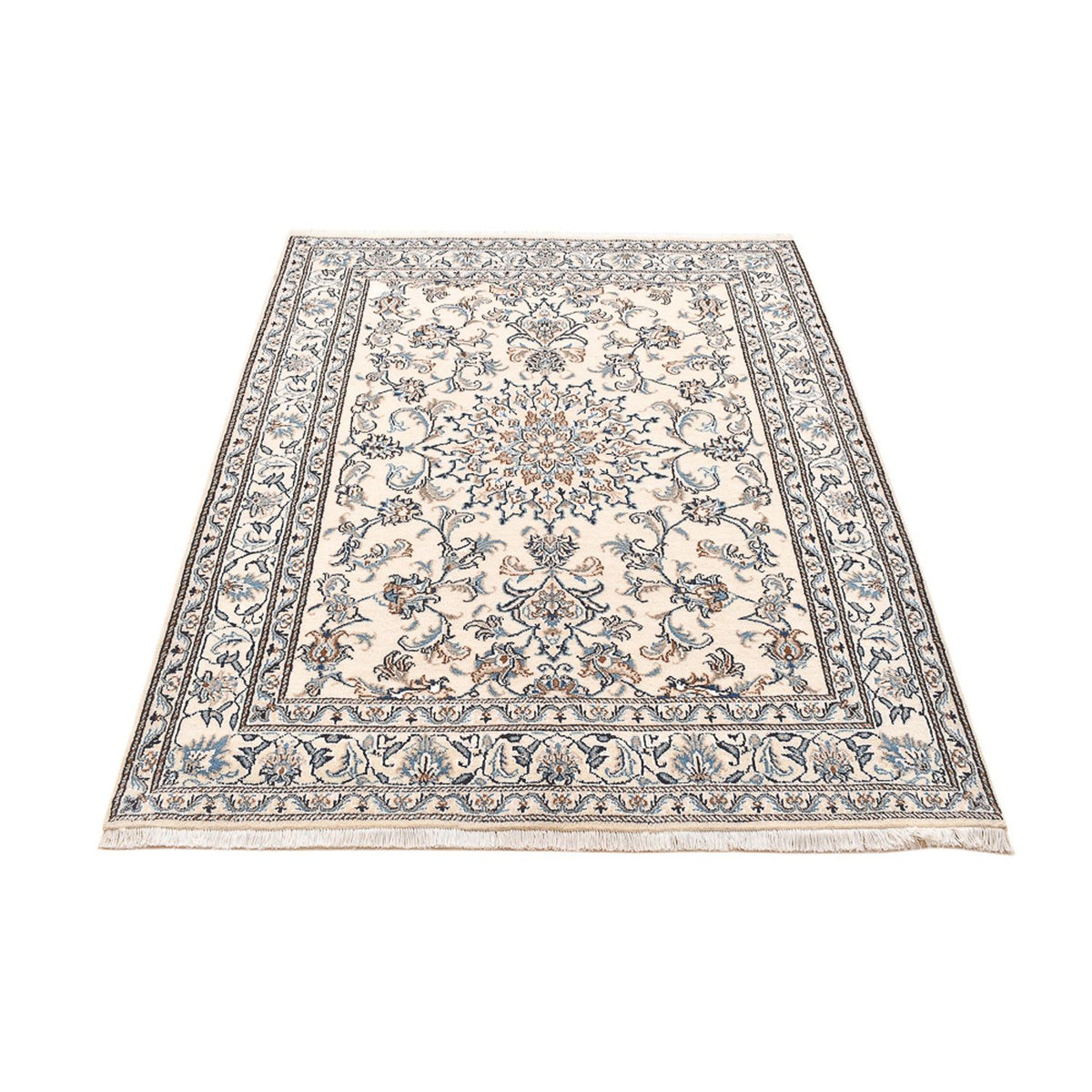 Perserteppich - Nain - 195 x 147 cm - hellbeige