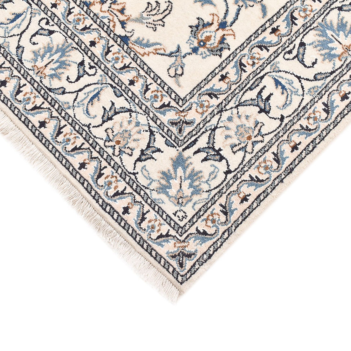 Perserteppich - Nain - 200 x 144 cm - hellbeige