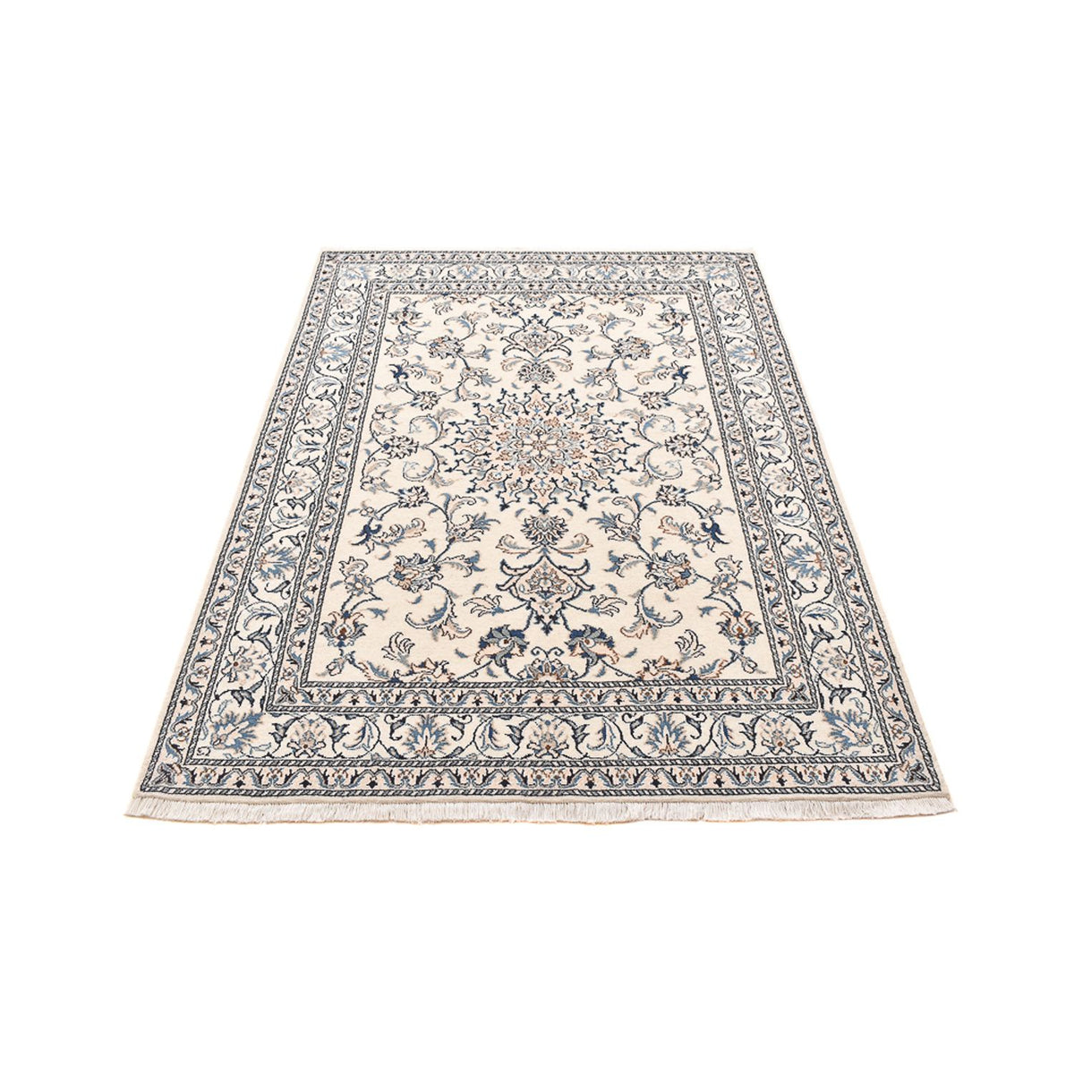 Perserteppich - Nain - 200 x 144 cm - hellbeige