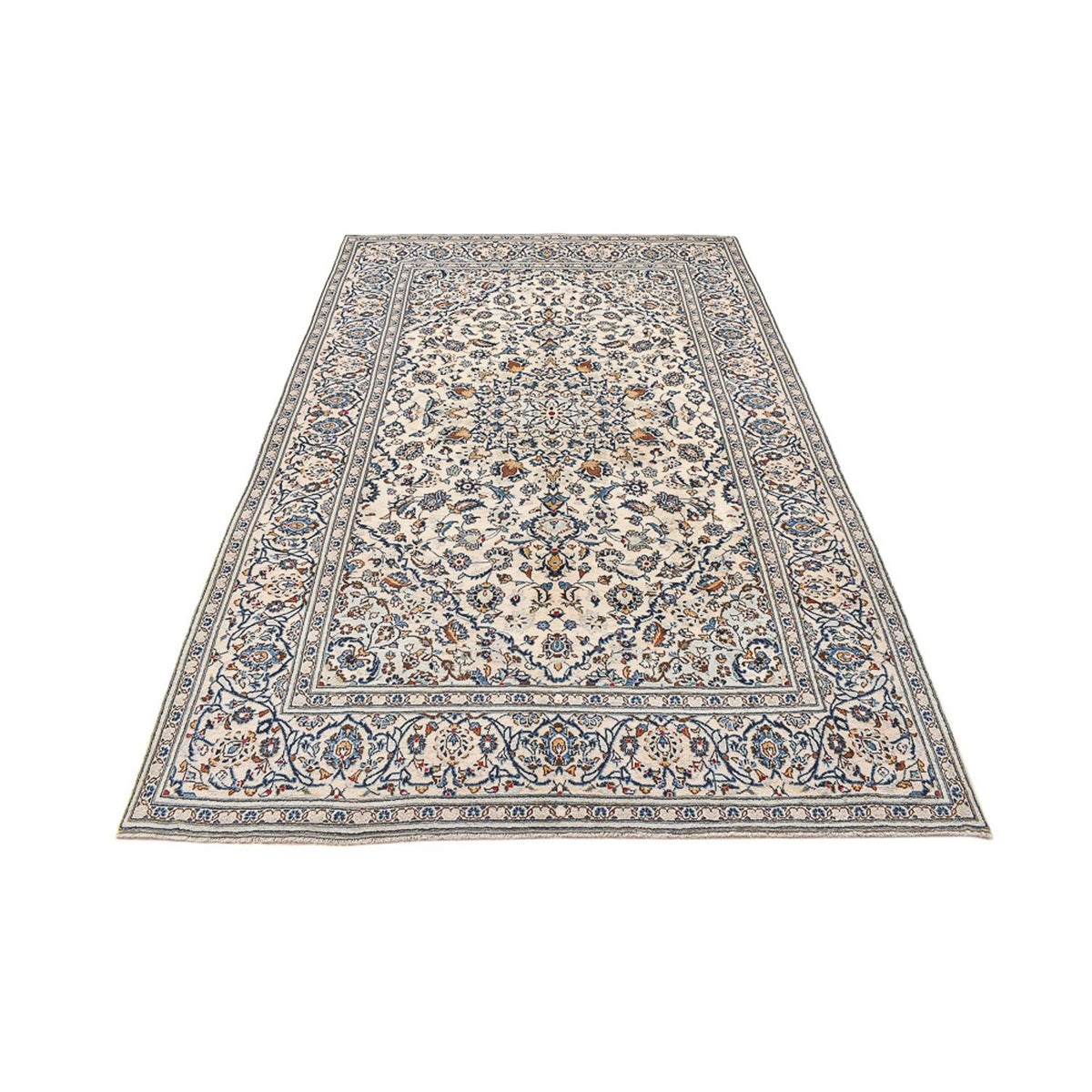 Perserteppich - Keshan - 300 x 195 cm - dunkelbeige