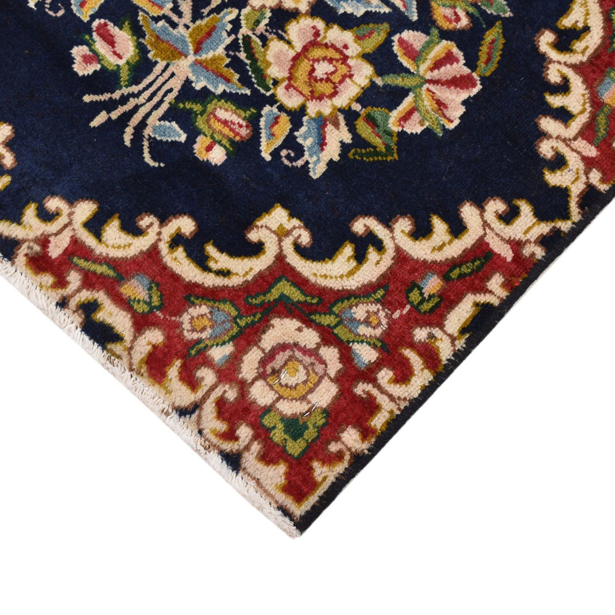 Perserteppich - Nomadic quadratisch  - 50 x 48 cm - dunkelblau