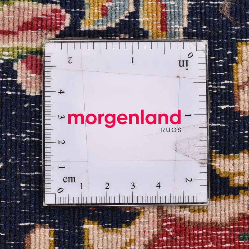 Perserteppich - Nomadic quadratisch  - 50 x 48 cm - dunkelblau