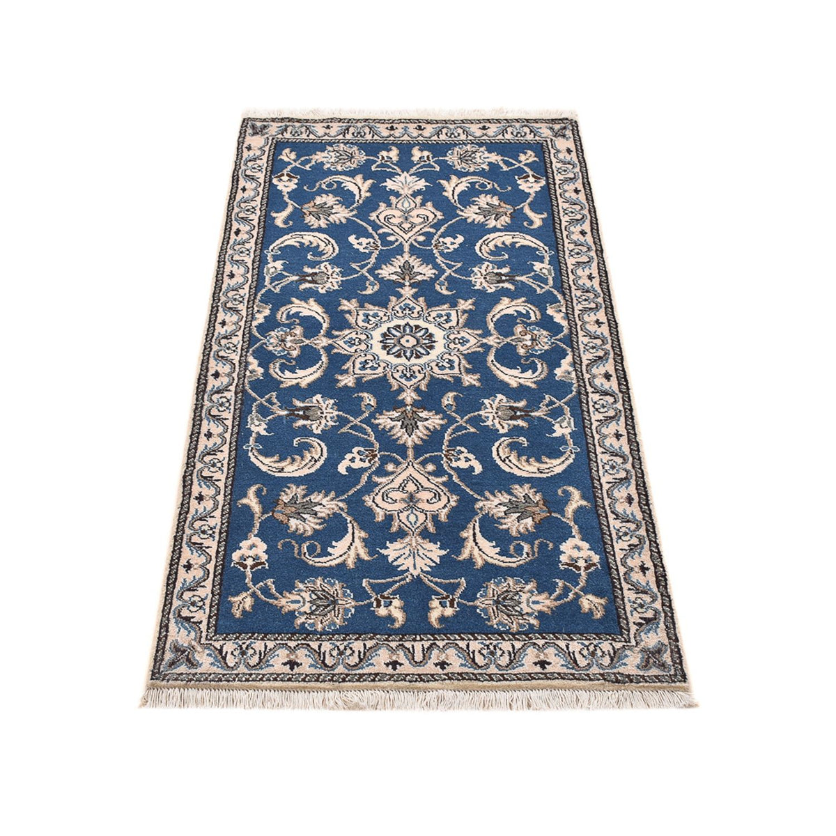 Perserteppich - Nain - 136 x 70 cm - blau