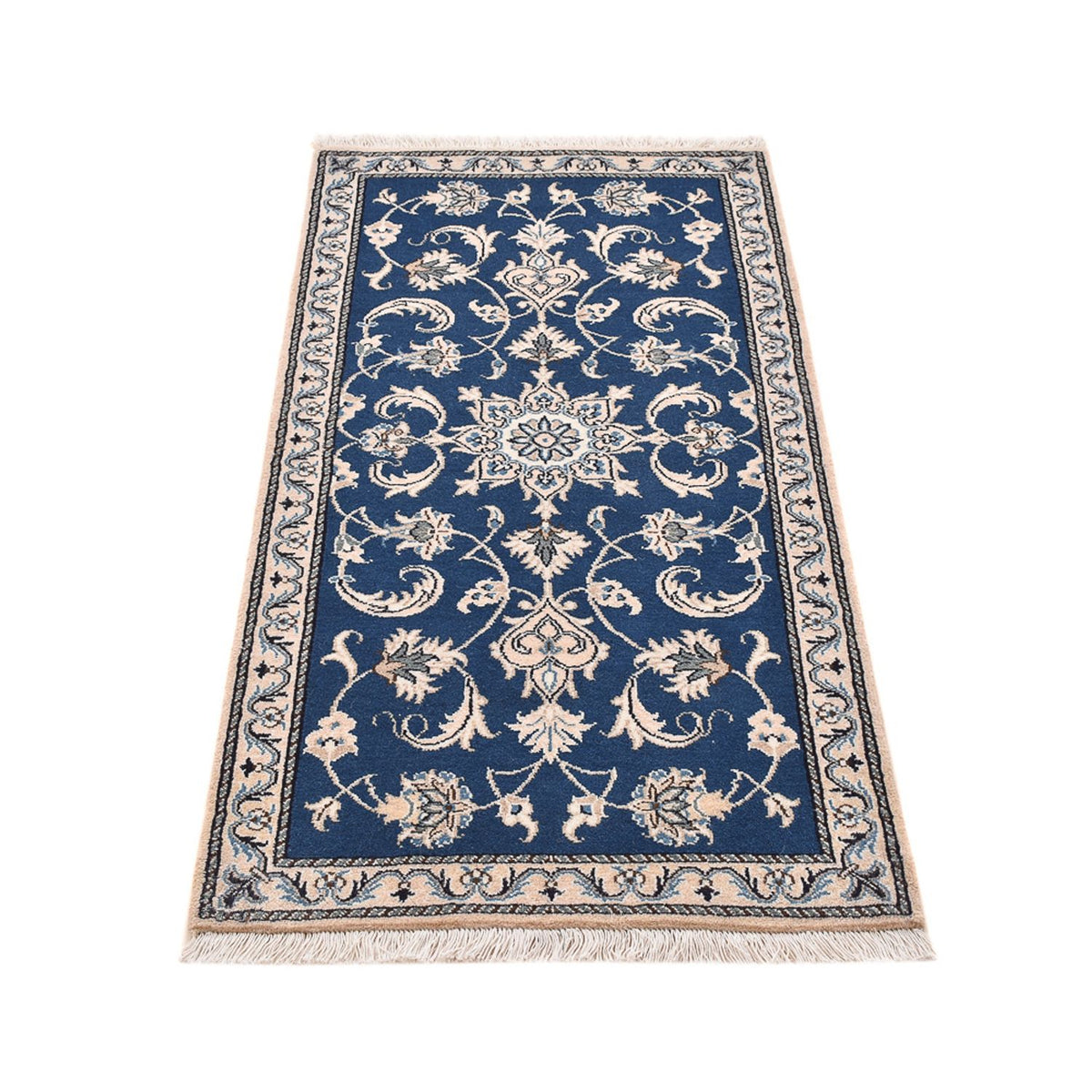 Perserteppich - Nain - 140 x 68 cm - blau