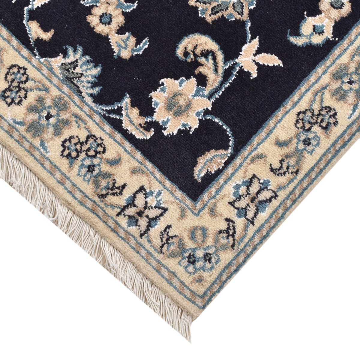 Perserteppich - Nain quadratisch - 103 x 96 cm - dunkelblau