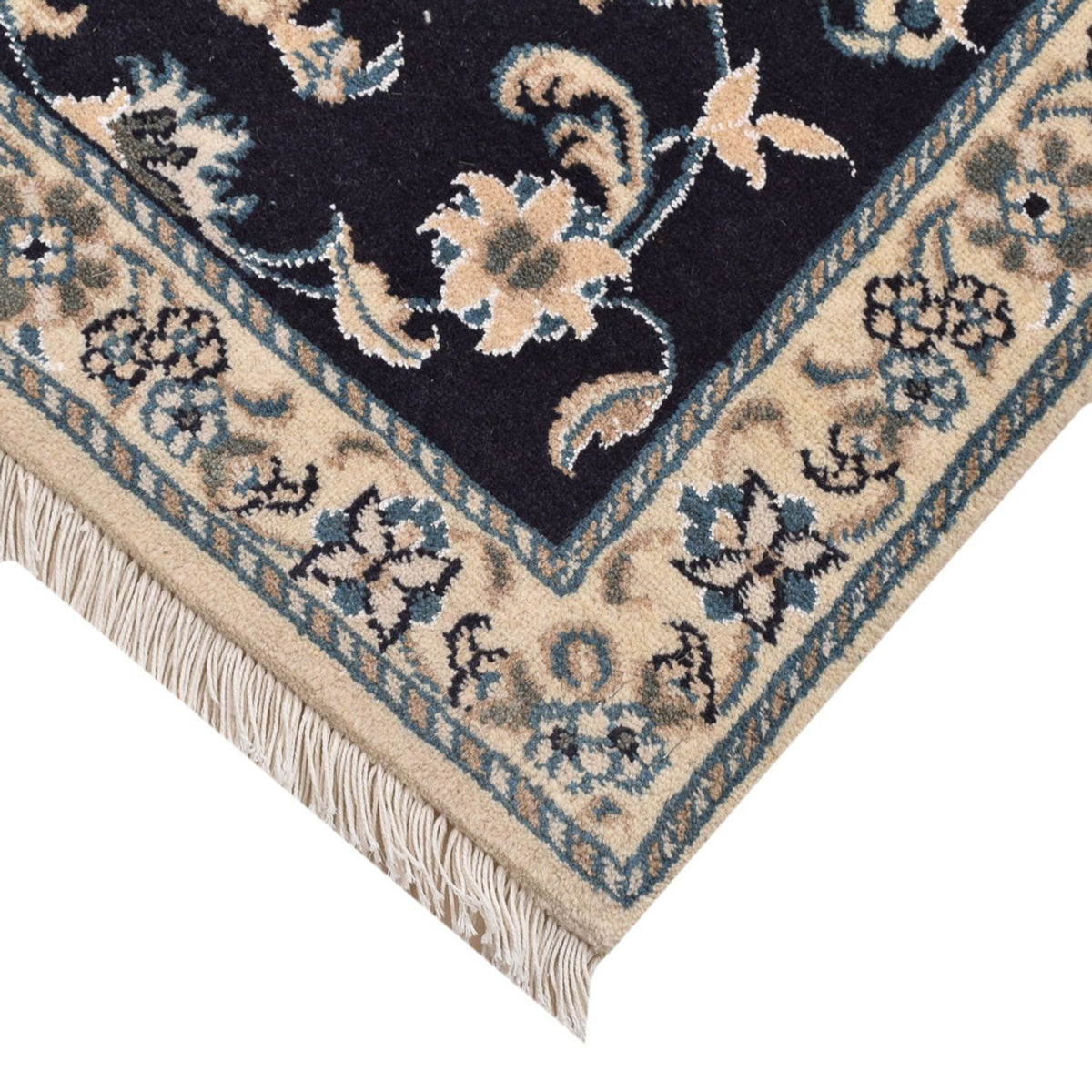 Perserteppich - Nain quadratisch - 90 x 97 cm - dunkelblau