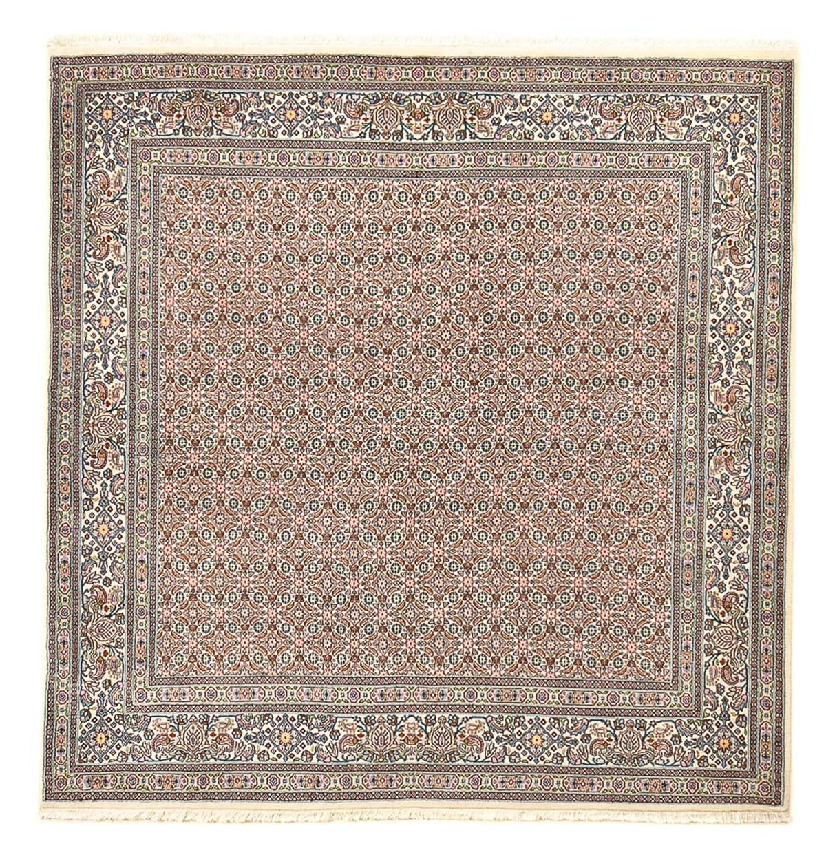 Perserteppich - Classic quadratisch - 200 x 200 cm - hellbraun