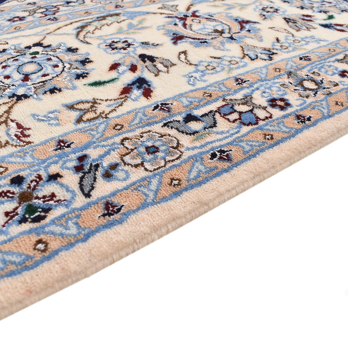 Perserteppich - Nain - Premium sonderform - 211 x 269 cm - dunkelblau