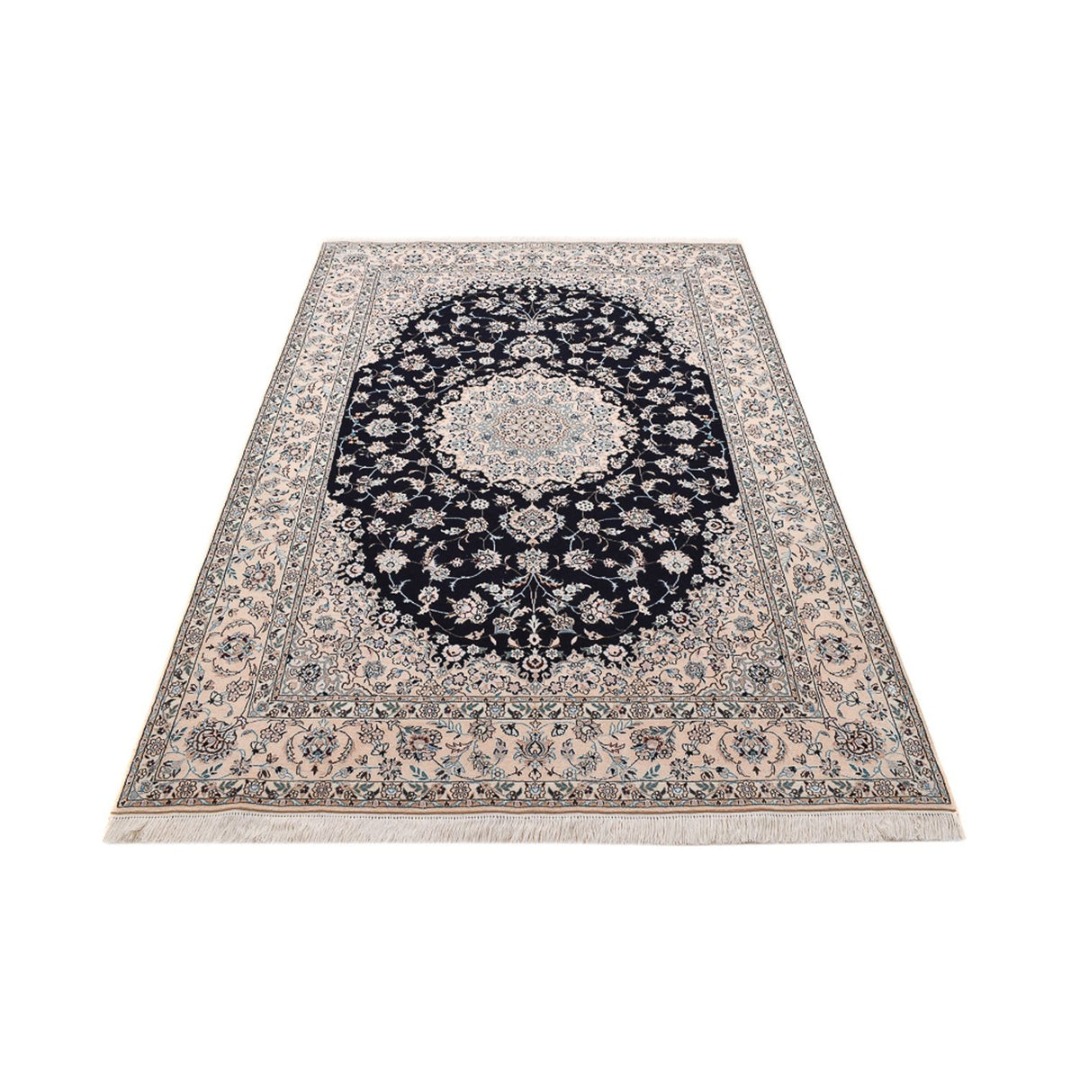 Perserteppich - Nain - Premium - 237 x 158 cm - dunkelblau