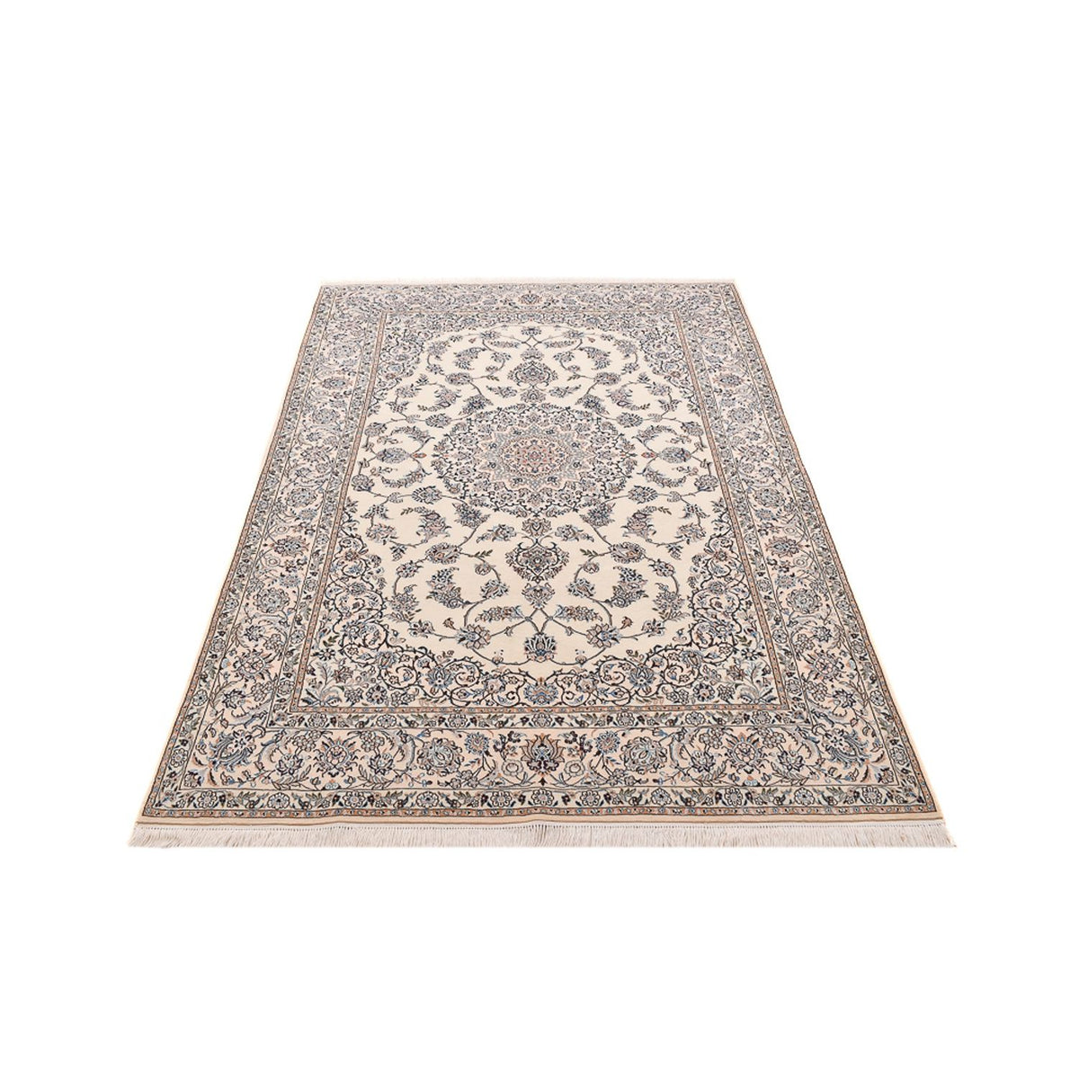 Perserteppich - Nain - Premium - 219 x 146 cm - hellgrau