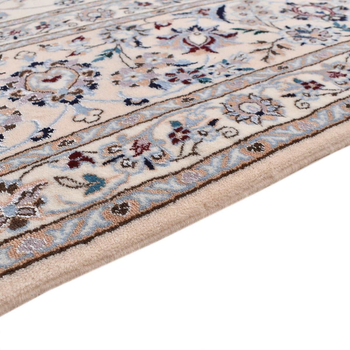 Perserteppich - Nain - Premium quadratisch - 204 x 207 cm - hellgrau