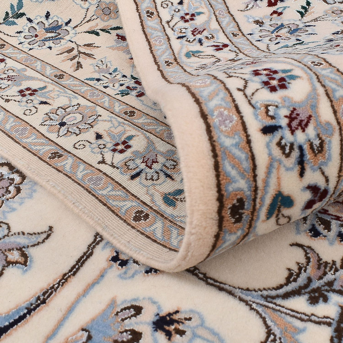 Perserteppich - Nain - Premium quadratisch - 204 x 207 cm - hellgrau