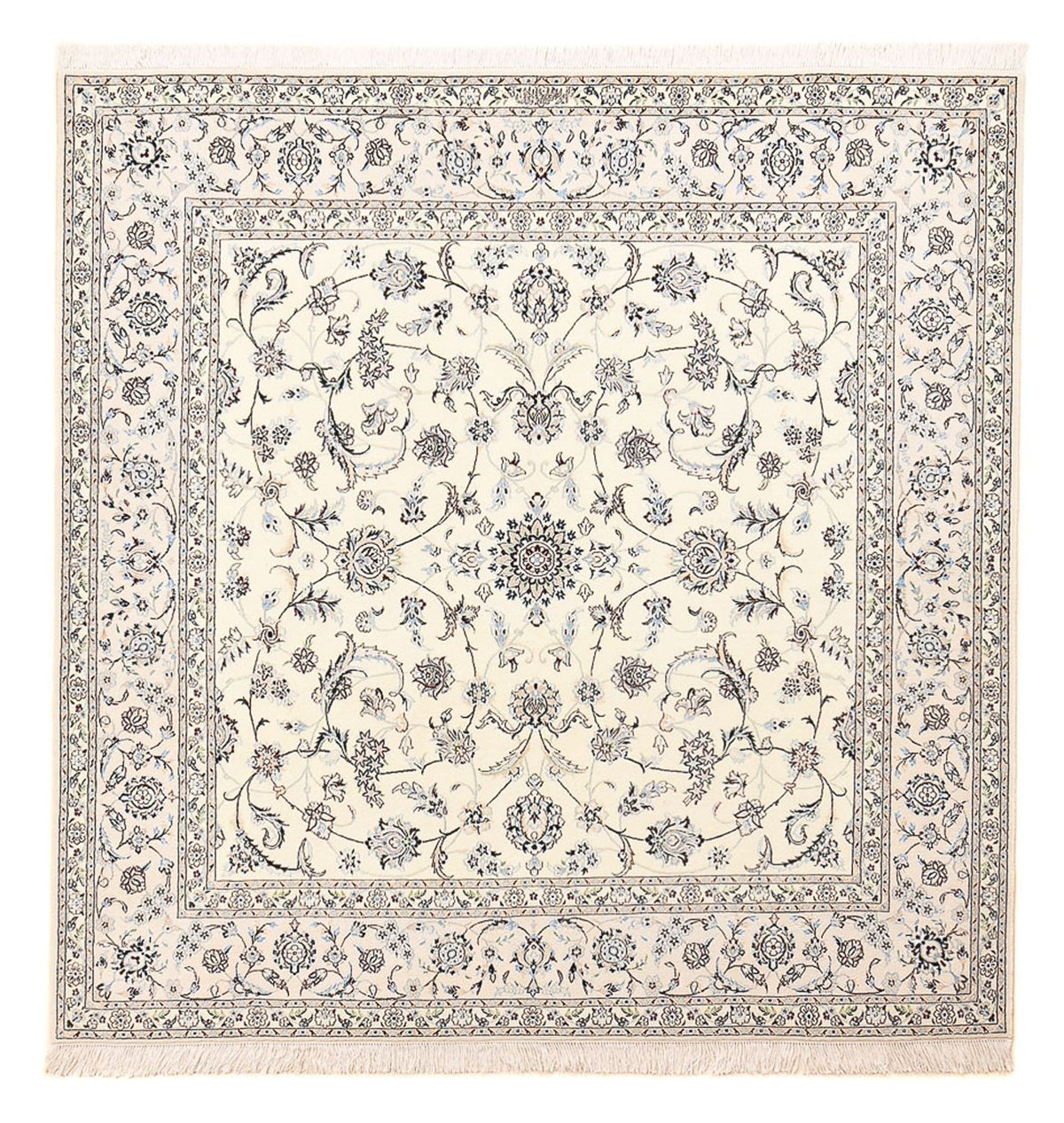 Perserteppich - Nain - Premium quadratisch - 205 x 206 cm - hellgrau