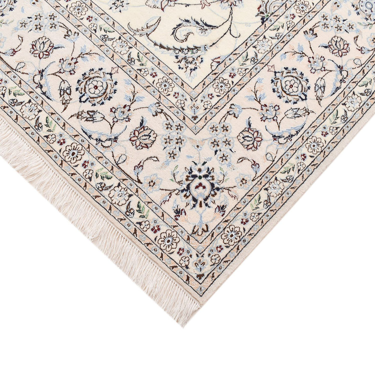 Perserteppich - Nain - Premium quadratisch - 205 x 206 cm - hellgrau
