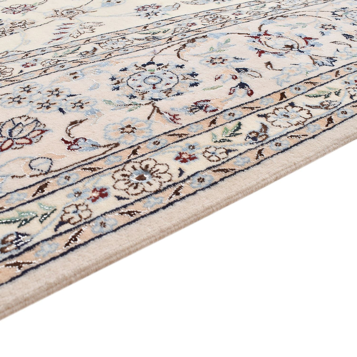 Perserteppich - Nain - Premium quadratisch - 205 x 206 cm - hellgrau