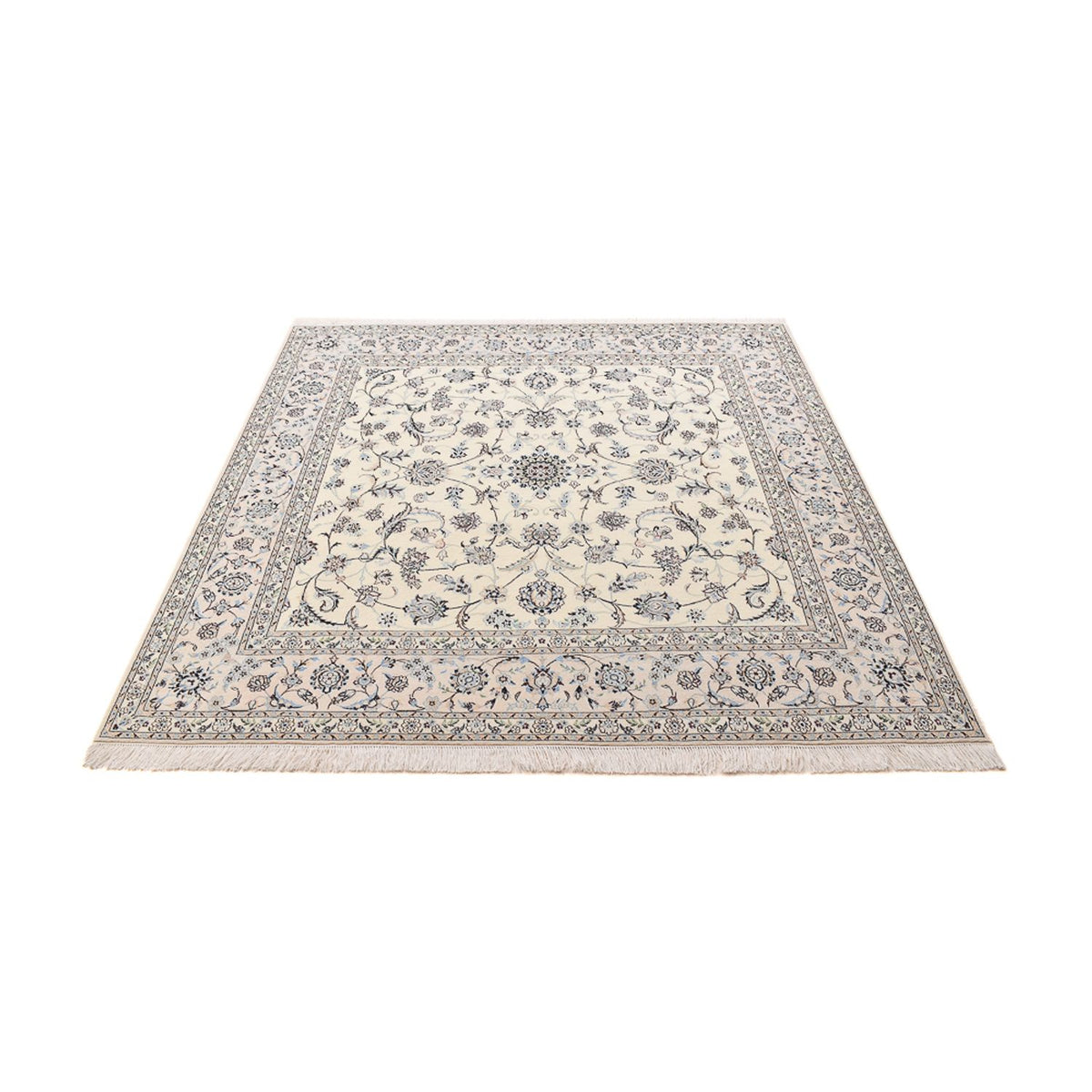 Perserteppich - Nain - Premium quadratisch - 205 x 206 cm - hellgrau