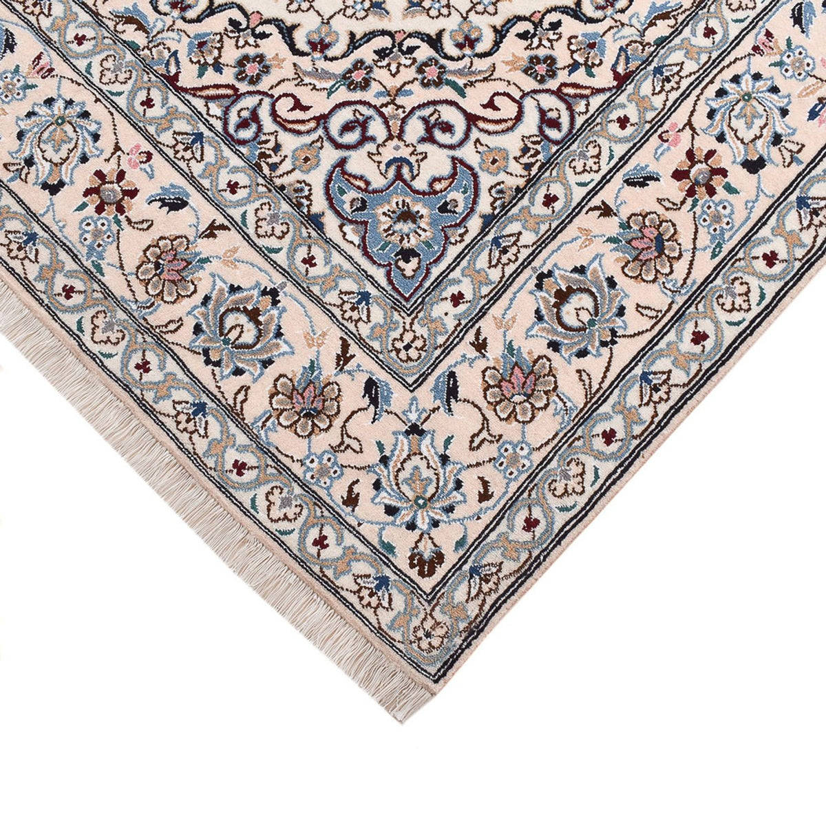 Perserteppich - Nain - Royal - 250 x 155 cm - hellgrau