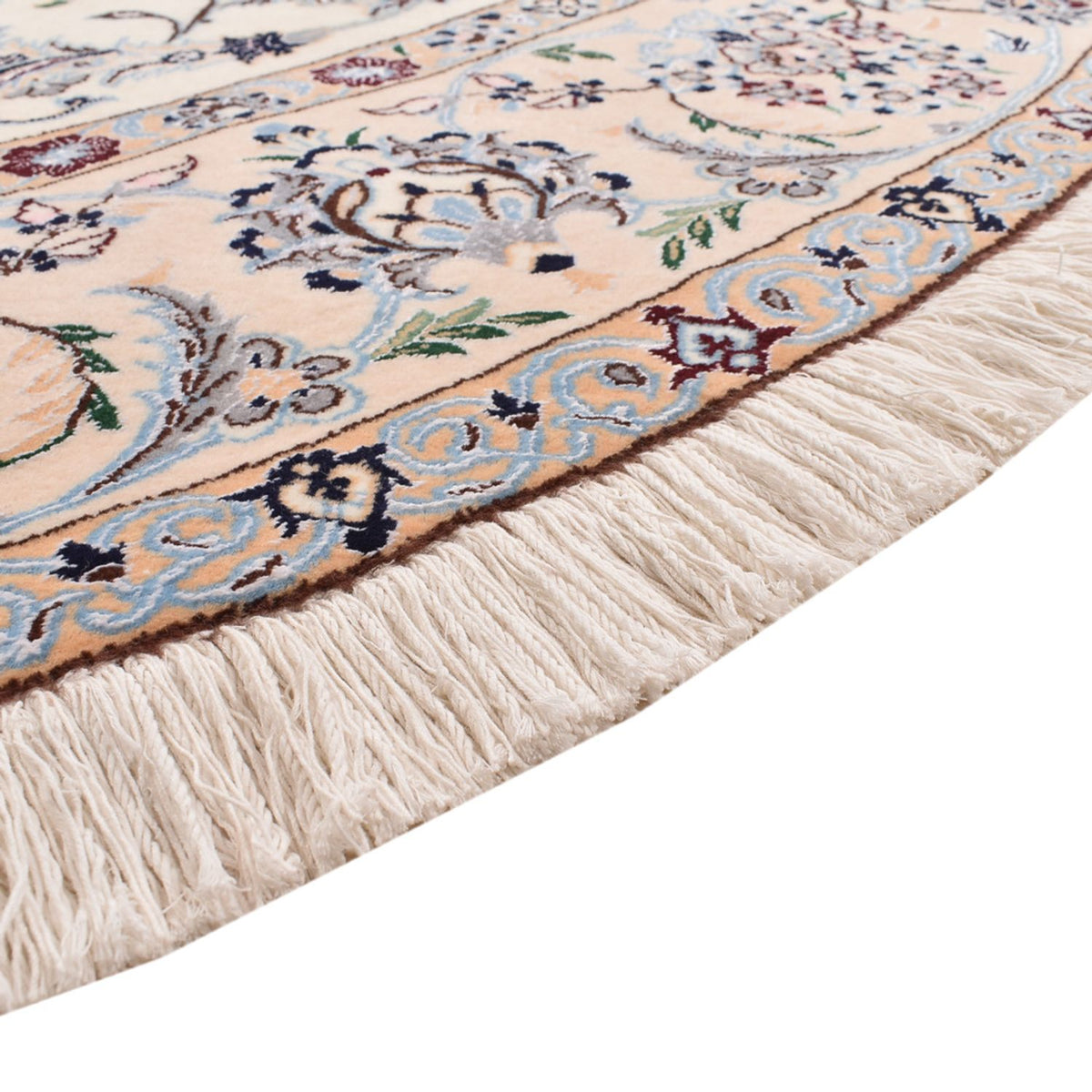 Perserteppich - Nain - Premium rund - 252 x 252 cm - creme