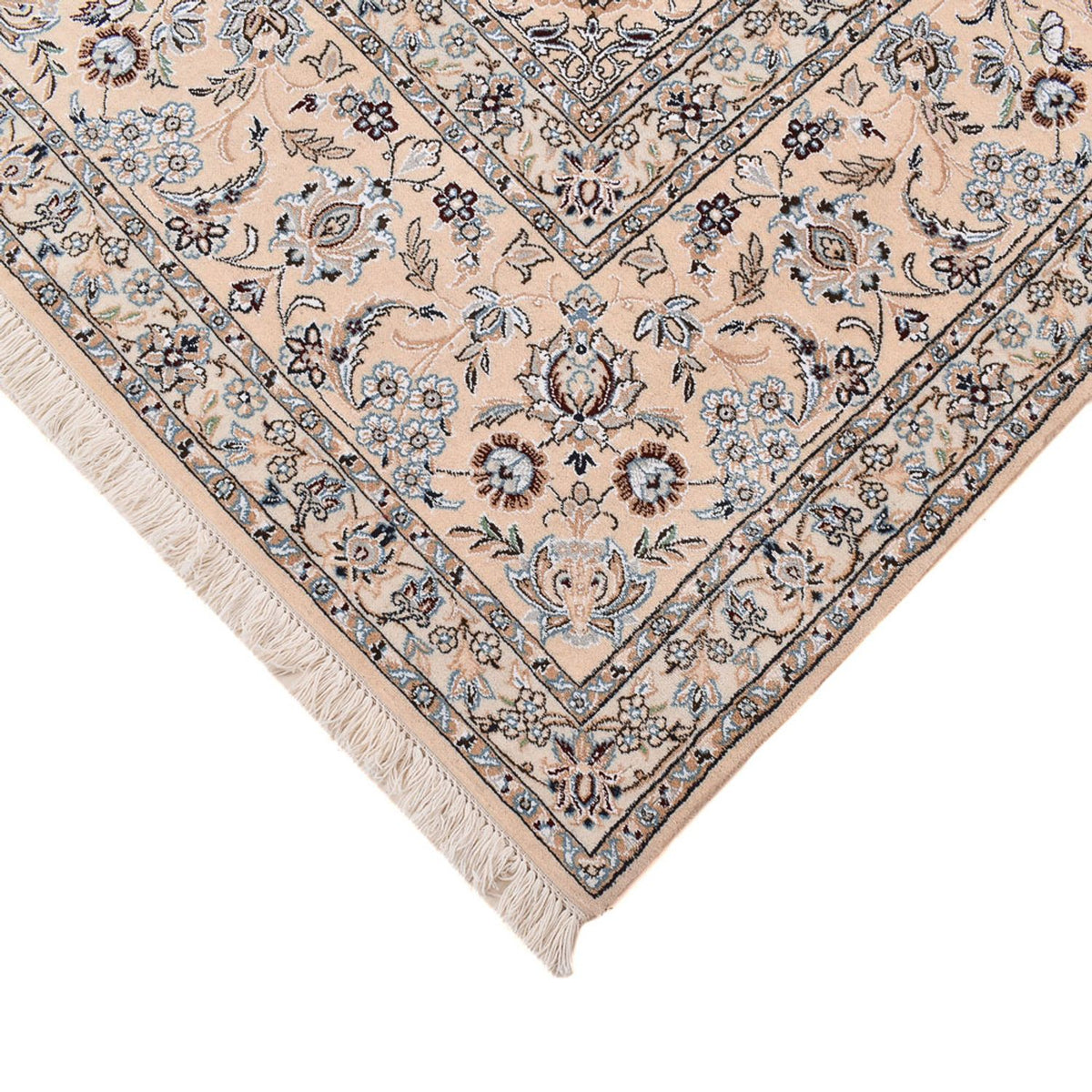 Perserteppich - Nain - Royal quadratisch - 310 x 305 cm - dunkelblau